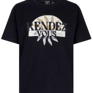 Indian Blue Jeans T-shirt - Rendez Vous - Sort