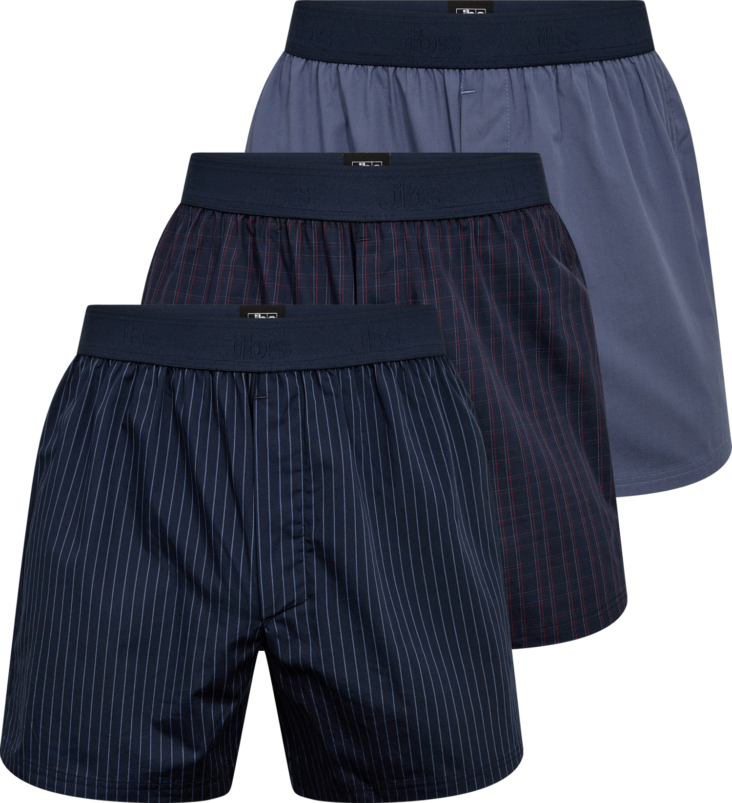 Jbs 3-pack Løse Boxershorts Økologisk Bomuld-large