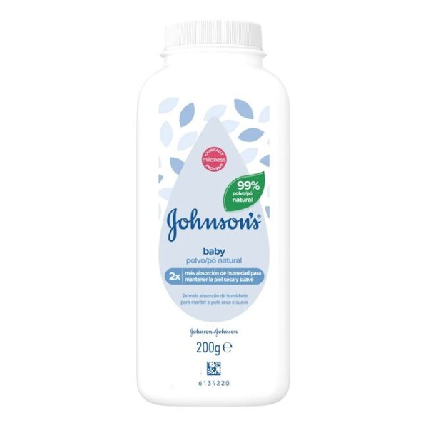 Johnsons - Baby Natural Talcum Powder - 200 gr.