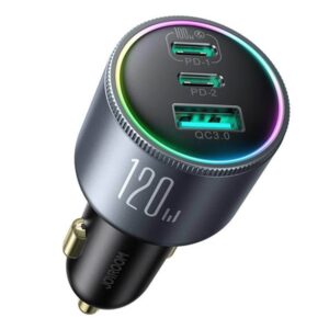 Joyroom Car charger JR-CCN07 3-Port C to C 120 W (Gray)