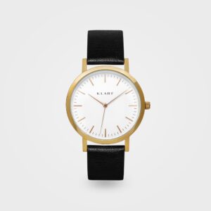 KLARF Classic White & Black Leather Dameur