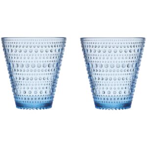 Kastehelmi drikkeglas 2 stk. aqua