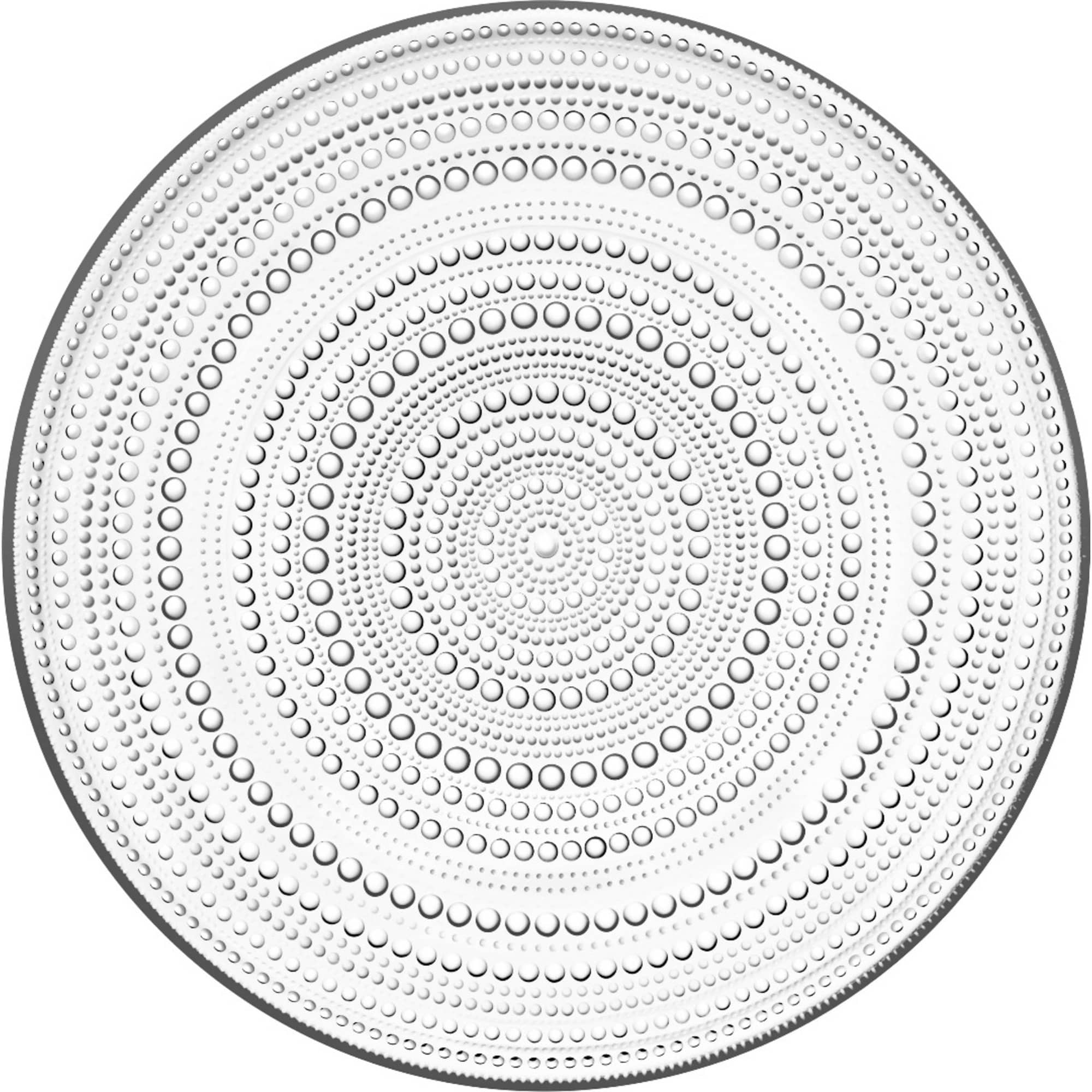 Kastehelmi tallerken 31,5 cm.