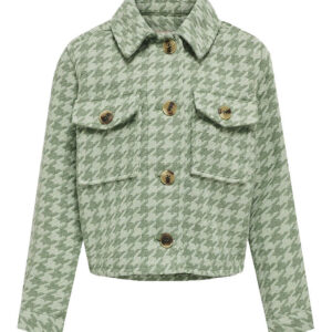 Kids Only Jakke - KogKimmie - Hedge Green Checks Frosty Green