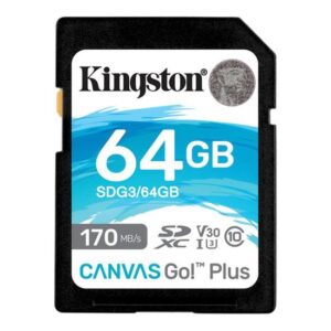 Kingston Canvas Go! Plus - flashhukommelseskort - 64 GB - SDXC UHS-I
