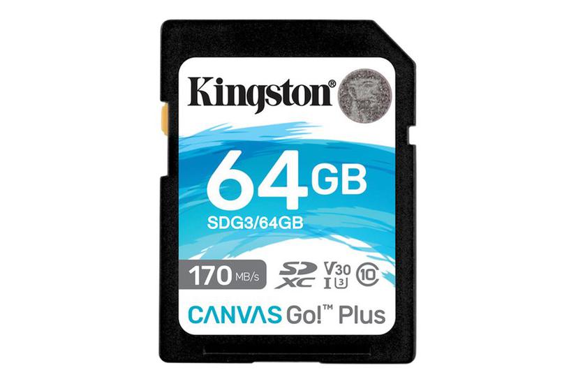 Kingston Canvas Go! Plus - flashhukommelseskort - 64 GB - SDXC UHS-I