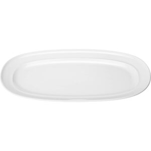 Koppel ovalt serveringsfad 31 cm, hvid