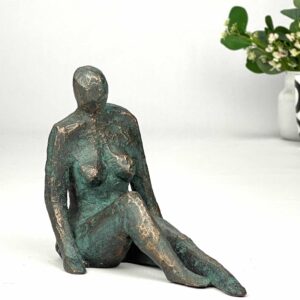 Kvinde II - skønhed og harmoni - ægte bronze skulptur