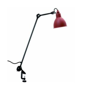 Lampe Gras N201 Bordlampe Mat Sort & Mat Rød