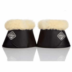 LeMieux WrapRound klokke m. lammeskinds kant, Sort