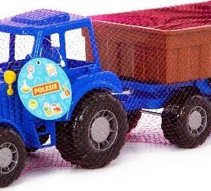 Legetøjs Traktor Med Vogn - 58 Cm - Polesie