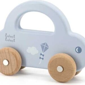Legetøjsbil I Træ - Blå - Label Label