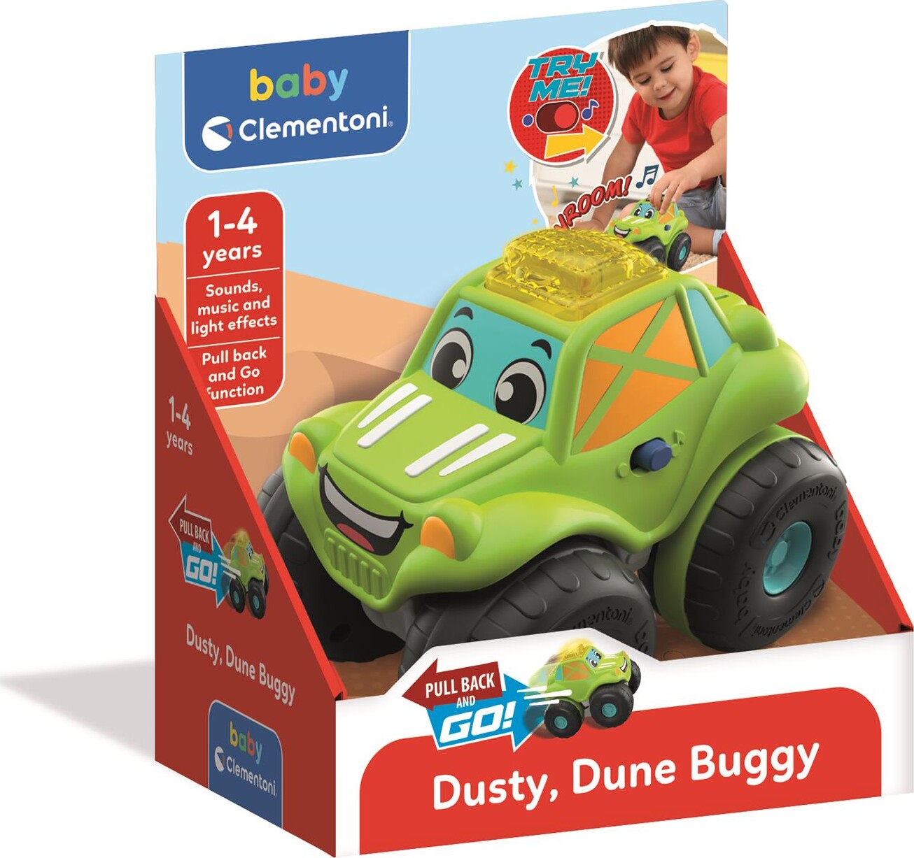 Legetøjsbil Med Lyd Og Lys - Dusty Dune Buggy - Baby Clementoni