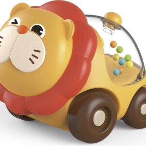 Legetøjsbil Til Baby - Løve Med Konfetti - Scandinavian Baby