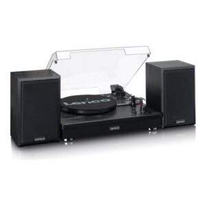 Lenco LS-101BK - Belt drive wooden Record Player - Pladespiller Sort
