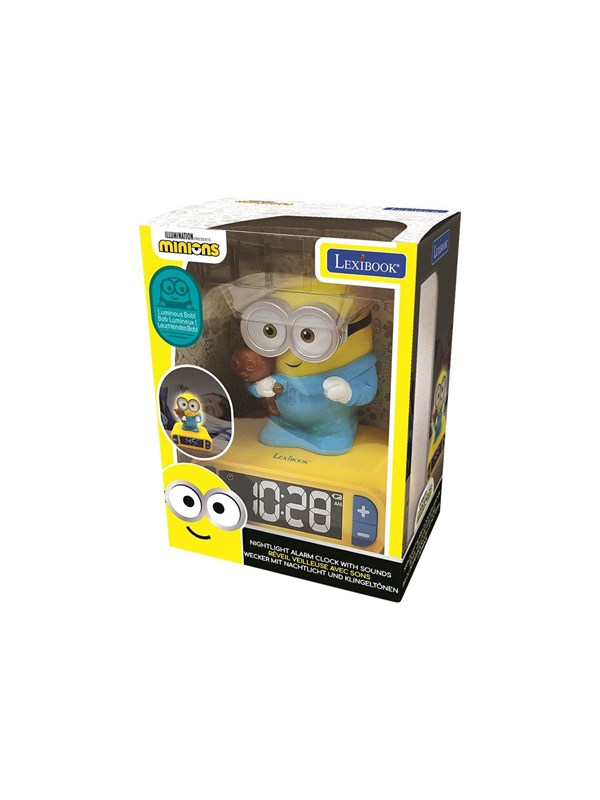 Lexibook Despicable Me Minions - Bob Nightlight Alarm Clock with Sounds