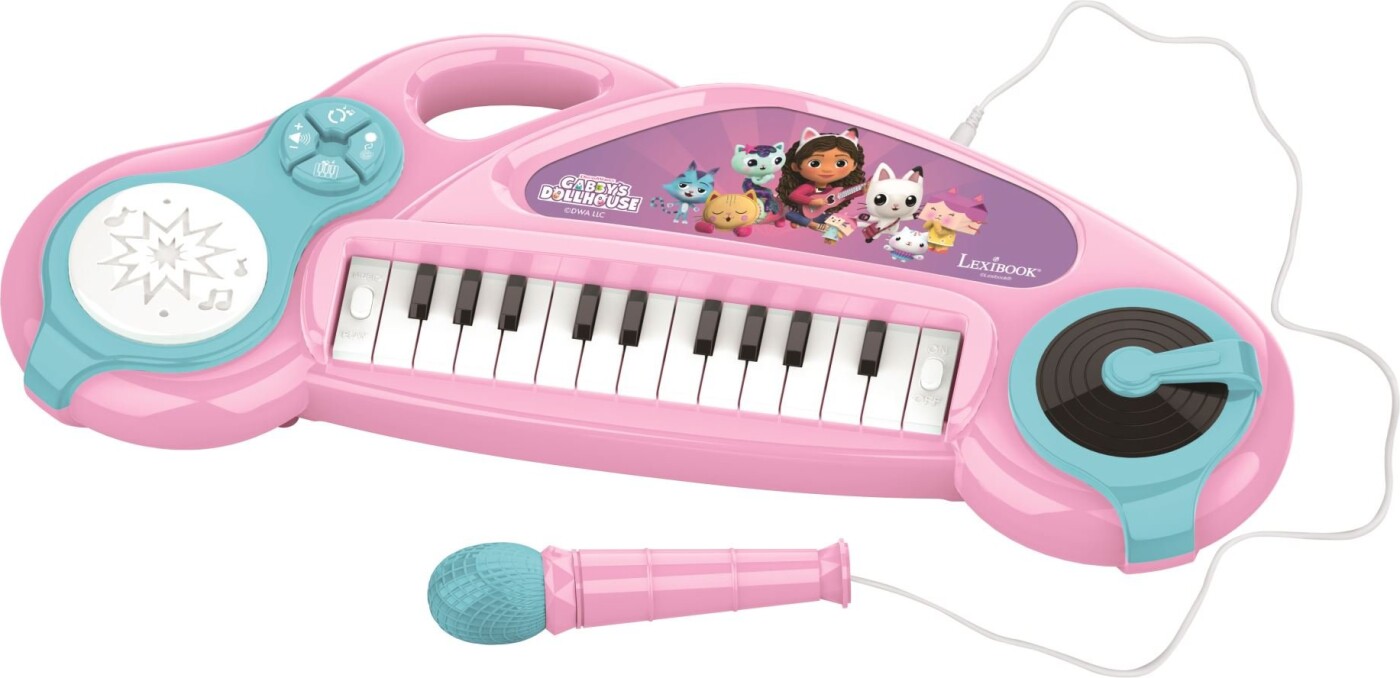 Lexibook - Elektronisk Keyboard Med Lys - Gabbys Dukkehus