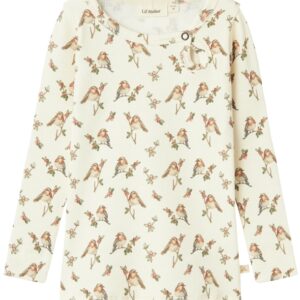 Lil Atelier Bluse NMFGAVO ELI Turtledove Bird