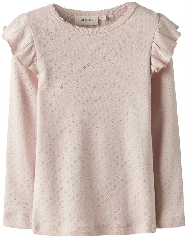 Lil Atelier Bluse - NmfRachel Nan Pointelle - Peach Whip
