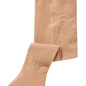 Lil Atelier Strømpebukser Filso - baby - Ana Pointelle Rugby Tan