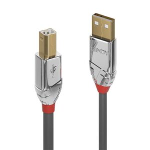 Lindy 36642 USB-kabel 2 m USB 2.0 USB A USB B Grå