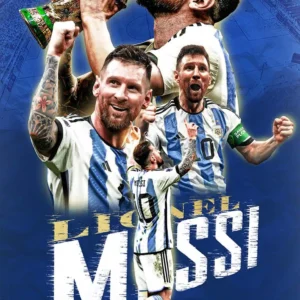 Lionel Messi Fodbold Plakat
