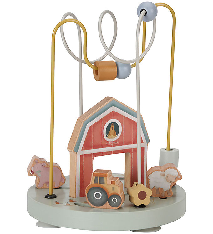 Little Dutch Aktivitetslegetøj - Perlelabyrint - Little Farm