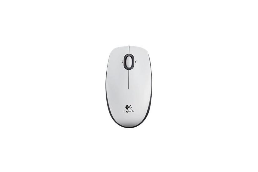 Logitech B100 - mus - USB - hvid