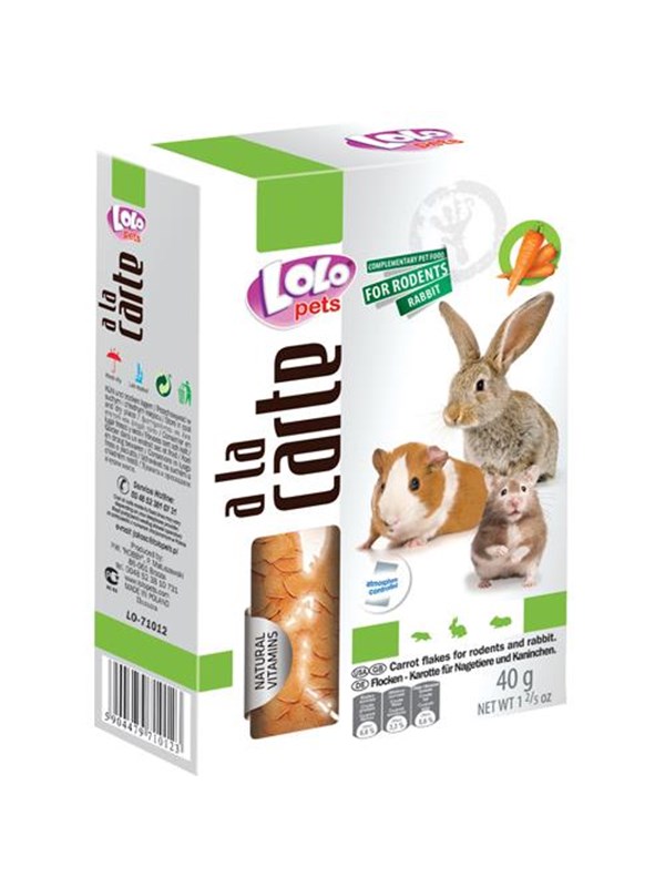 Lolo Pets A la carte Flakes - carrot 40 g