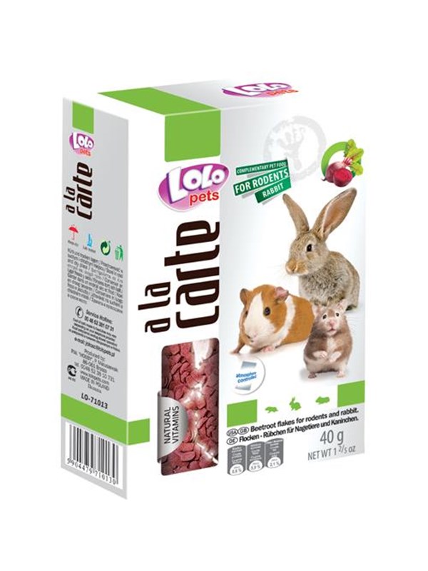 Lolo Pets A la carte flakes - beetroot 40 g