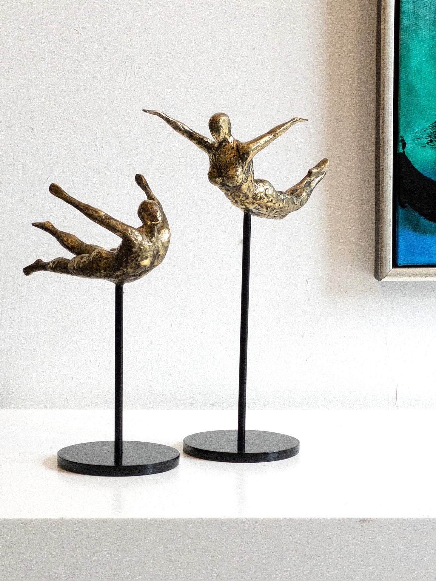 Love is in the Air - kærlighed giver "vinger" - ægte bronze