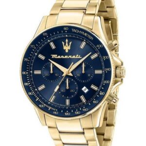 MASERATI Sfida Chronograph Blue Gold Herreur R8873640008