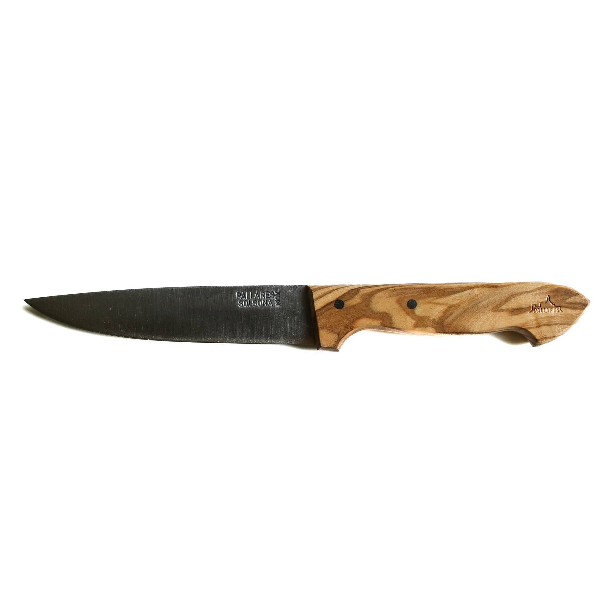 Madkniv, rustfrit stål/oliventræ, 4 stk.