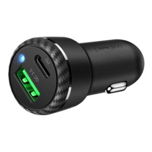 Mcdodo CC-5970 car charger USB + USB-C 38W (black)
