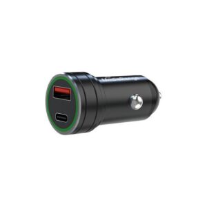 MediaRange Kfz-LadegerÃ¤t 1xUSB-A u.1xUSB-C schw. Alu-GehÃ¤use