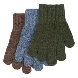 Mikk-Line Handsker - Uld/Polyamid - 3-pak - Duffel Bag/Chocolate