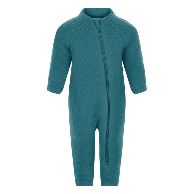 Mikk-Line - Køredragt Wool Baby Suit - North Atlantic - 68