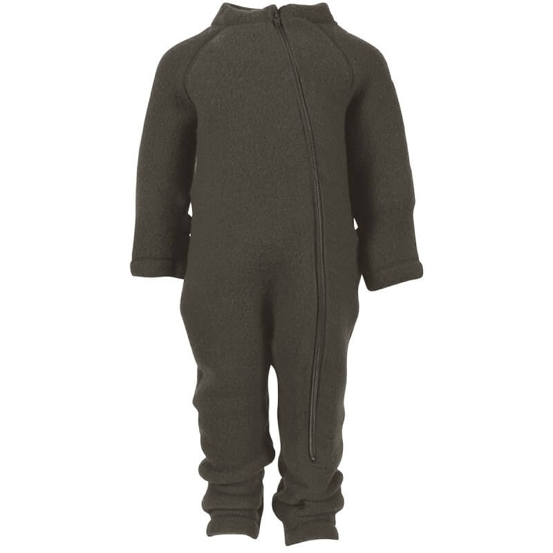 Mikk-Line - Køredragt Wool Baby Suit - Tarmac - 68