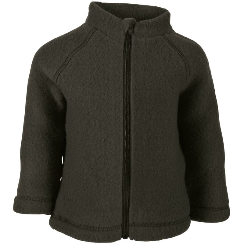 Mikk-Line - Wool Baby Jacket - Tarmac - 68