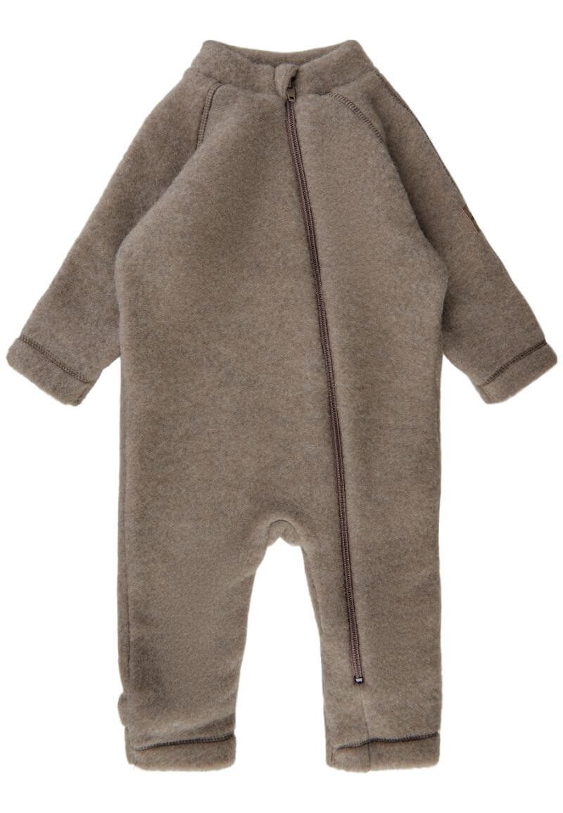 Mikk-Line - Wool Baby Suit - Melange Denver - 68