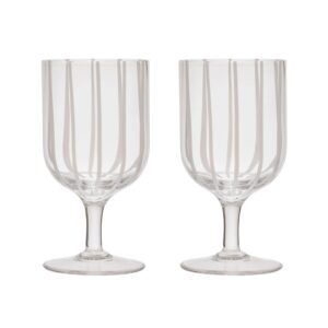 Mizu vinglas, clear, pakke med 2