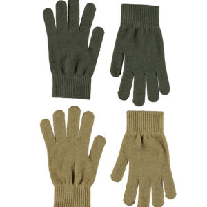 Molo Handsker - 2-pak - Strik - Kiddy - Khaki