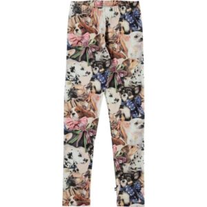 Molo - Niki Leggings - Puppy Love - 128