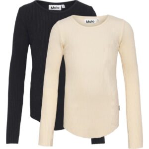 Molo - Rochelle 2-pak Bluser - Banana Black - 122/128