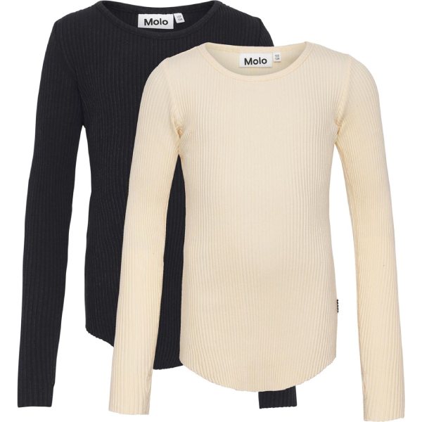 Molo - Rochelle 2-pak Bluser - Banana Black - 122/128