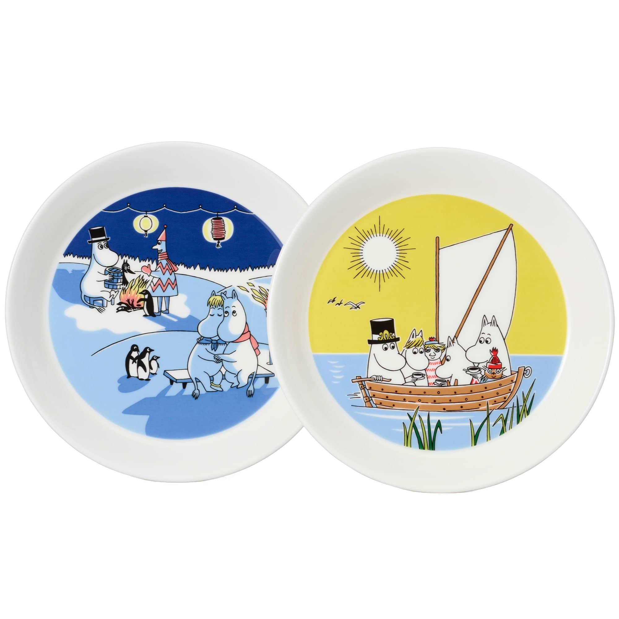 Mumin Bål & Sejlads tallerken Ø19 cm