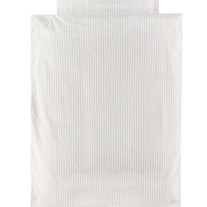 Müsli Sengetøj - Baby - Stripe bed linen baby - Balsam cream/ Ca