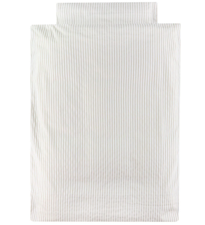 Müsli Sengetøj - Baby - Stripe bed linen baby - Balsam cream/ Ca