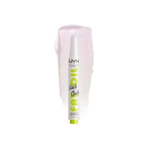 NYX Professional Makeup Fat Oil Slick Click - shiny lip balm - main character (clear with pink pearl) (01) - high shine