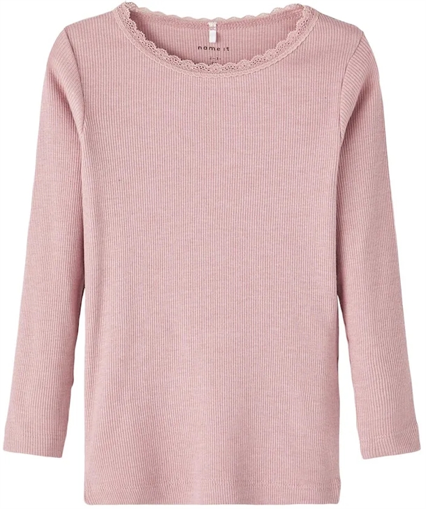 Name It Bluse Kab Deauville Mauve Melange